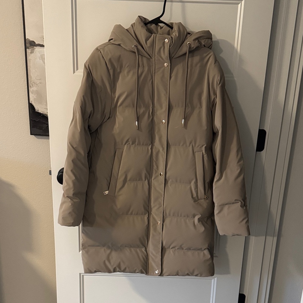 Zara size small mid length winter puffer jacket